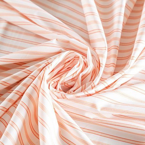 Хлопок рубашечный К21-743 белый принтованный