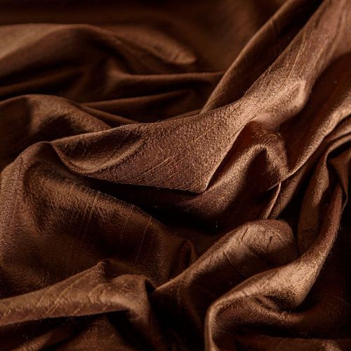 Дикий шелк 016-04794 темно-коричневый однотонный