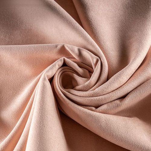 Замша портьерная h-300 см 13-02-00462 пудровый однотонный