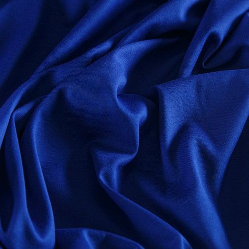 Трикотаж 056-15089 васильковый однотонный