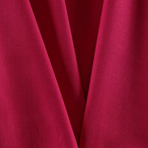 Ткань костюмная стрейч 025-15242 малиновый однотонный