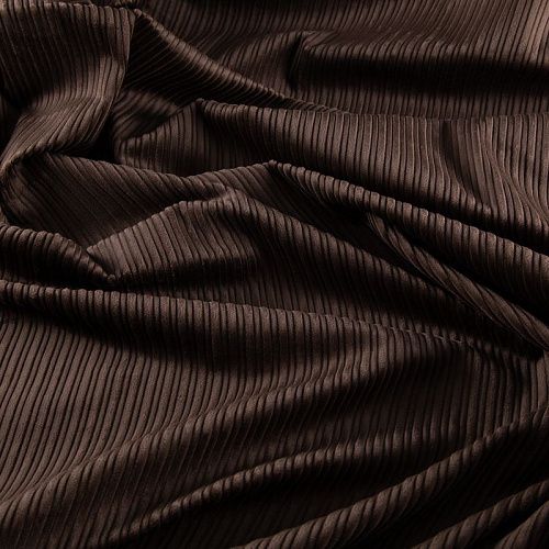 Вельвет 008-19951 шоколадный однотонный