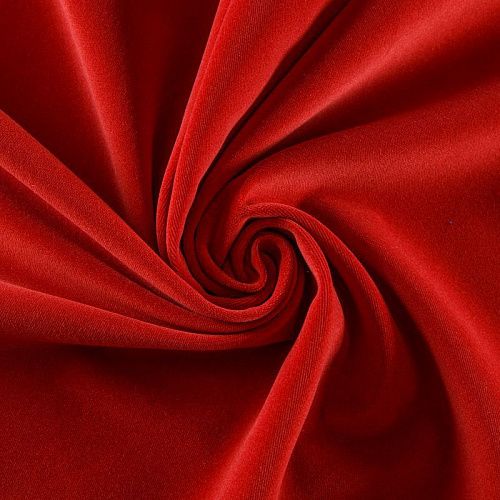 Ткань портьерная негорючая бархат 09-02-13731 терракотовый однотонный