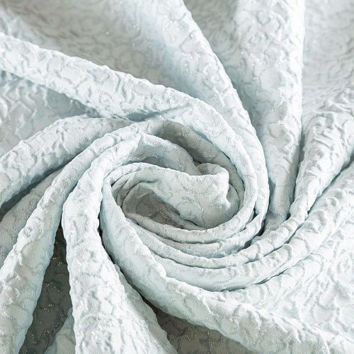 Жаккард с люрексом 017-02928 выбеленный голубой