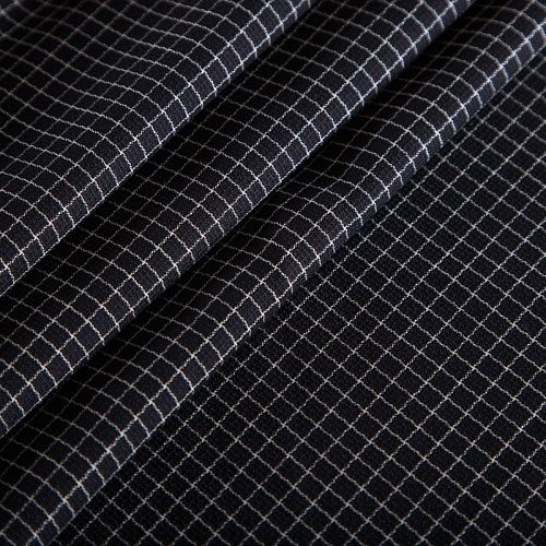 Ткань костюмная 025-16270 черно-белый клетка