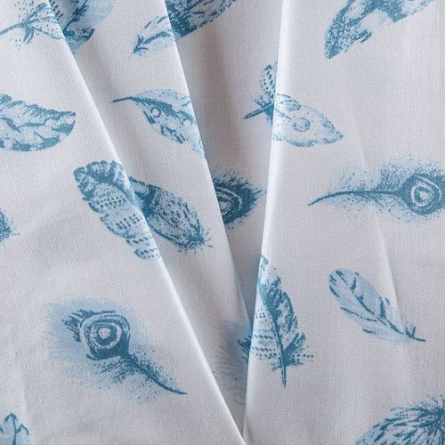 Тик наволочный 054-13912 белый принтованный