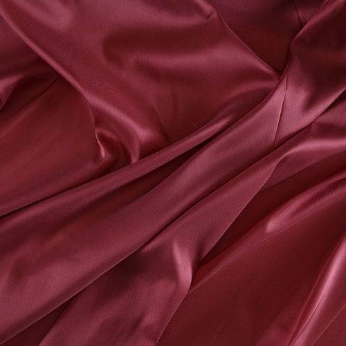 Ткань подкладочная 045-17180 карминно-красный однотонный