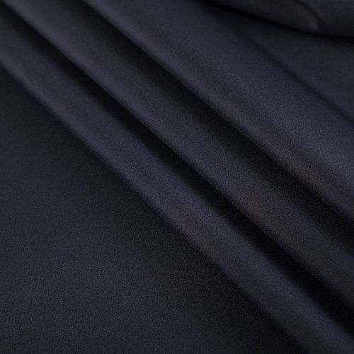 Поплин стрейч 063-20011 черный однотонный