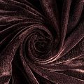 Бархат стрейч К33-776 шоколадный однотонный