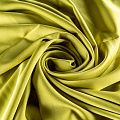 Шелк синтетический стрейч К34-0003 желто-зеленый однотонный