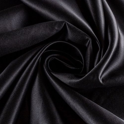 Сатин-тафта К33-728 черный однотонный