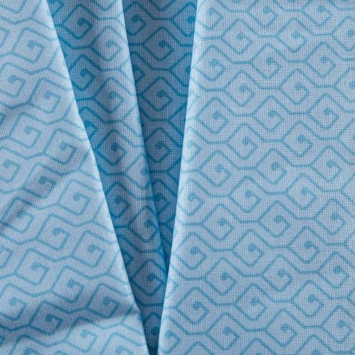 Бязь ш.220 см 007-13837 голубой принтованный