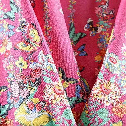 Джинс 015-07876 ярко-розовый принтованный