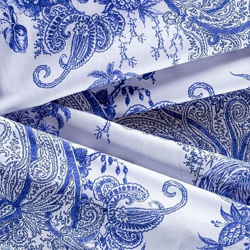 Батист 003-00935 белый принтованный