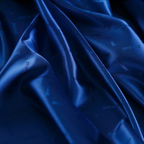 Ткань подкладочная 045-15044 синий жаккардовый