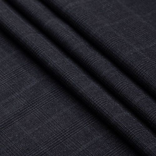 Шерсть костюмная 025-20291 темно-серый клетка