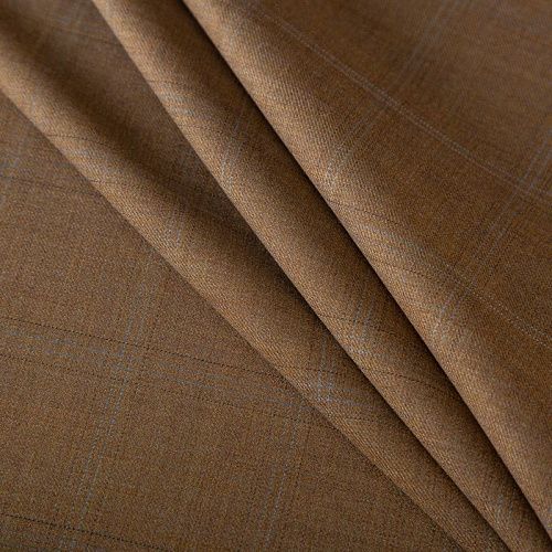 Ткань костюмная 025-19936 карамельный принтованный