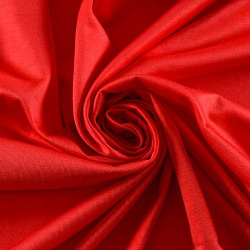 Трикотаж 056-12105 красный однотонный