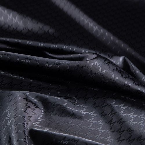 Ткань подкладочная 045-20863 черный жаккардовый