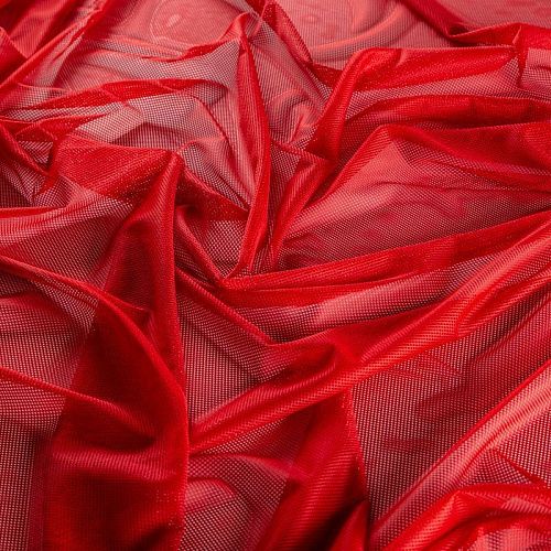 Сетка трикотажная 050-02476 темно-красный однотонный