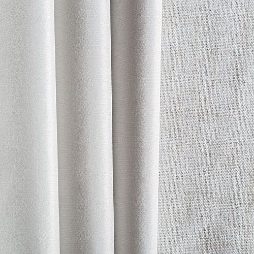 Ткань портьерная блэкаут рогожка h-280 см 10-02-04499 белый песок