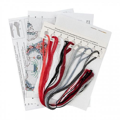 Набор для вышивания Klart 12,5х14,5 см 8-307 Белёк в шапочке