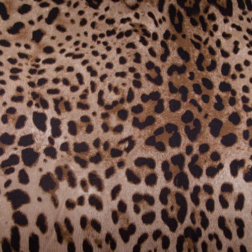 Твил-шелк натуральный 064-20007 бежевый принтованный