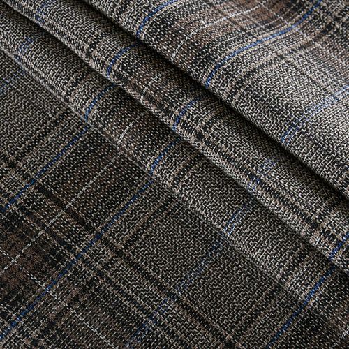 Ткань костюмная 025-11802 серый принтованный