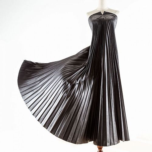 Гофре из экокожи купон 50/420х120 см 043-02487 черный однотонный