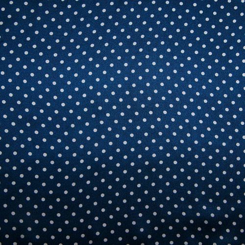 Шелк натуральный 064-17172 темно-синий принтованный