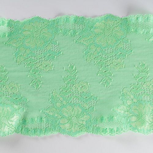 Кружево эластичное 190 мм Ф01-0078 весенний зеленый