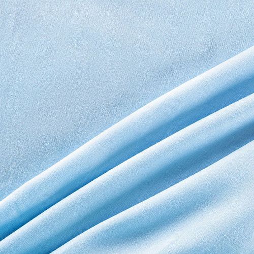 Шелк-штапель стрейч 069-01690  col.10 небесно-голубой однотонный
