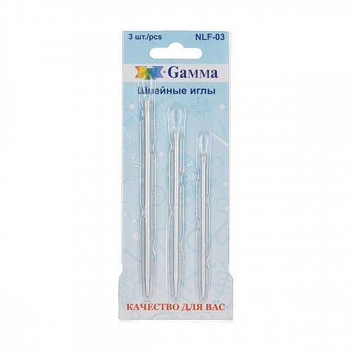 Иглы Gamma для шитья ручные для вязаных изделий NLF-03 3шт