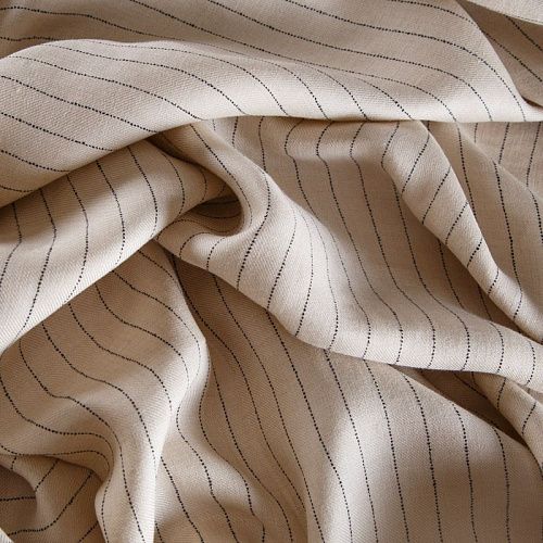 Лен натуральный 035-14962 экрю принтованный