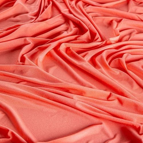 Сетка трикотажная 050-02432 коралловый однотонный