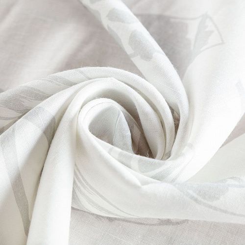 Тюль 05-01-02605 белый принтованный