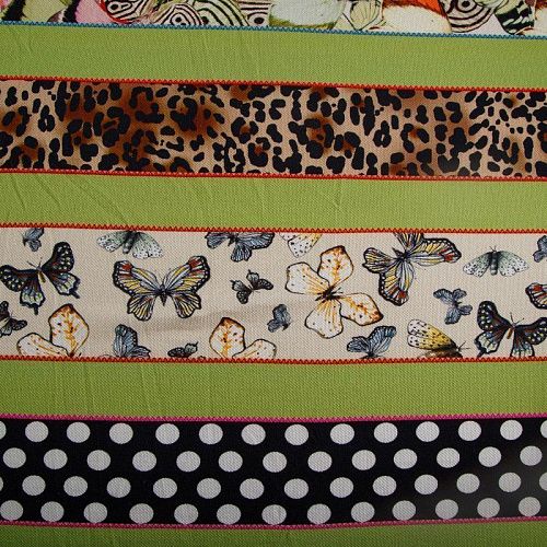 Трикотаж пике 056-14649 зеленое яблоко принтованный