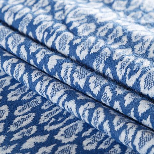 Пальтовый трикотаж 040-06040 сине-голубой