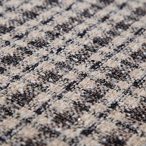 Твид Chanel 052-19136 пудра/черный