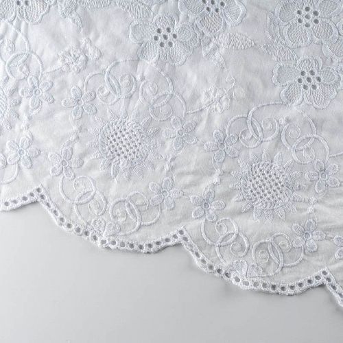 Шитье К33-223 белый с вышивкой