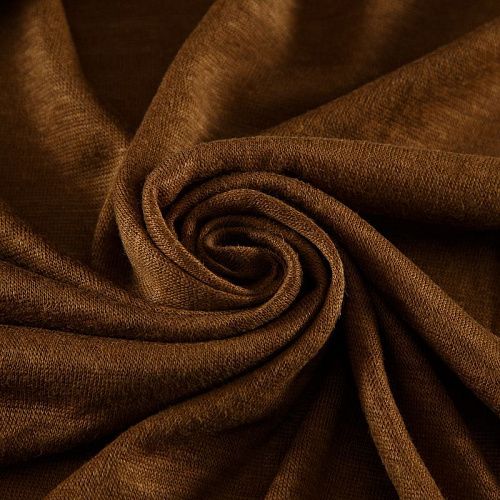 Трикотаж льняной 056-16704 корица однотонный