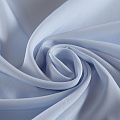 Крепдешин шелковый 028-16812 разбеленный голубой однотонный