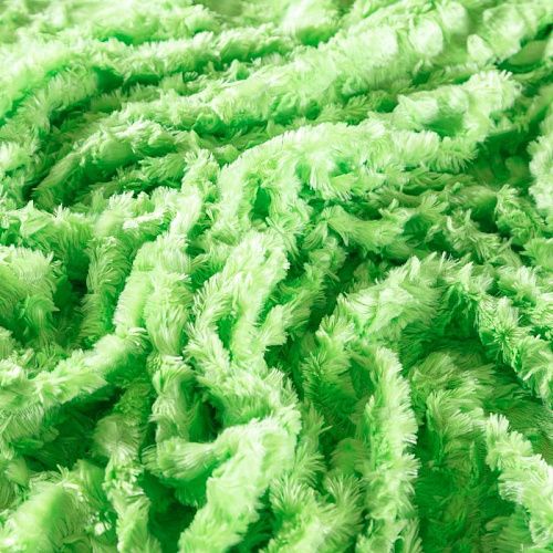Мех искусственный 037-10154 салатовый однотонный