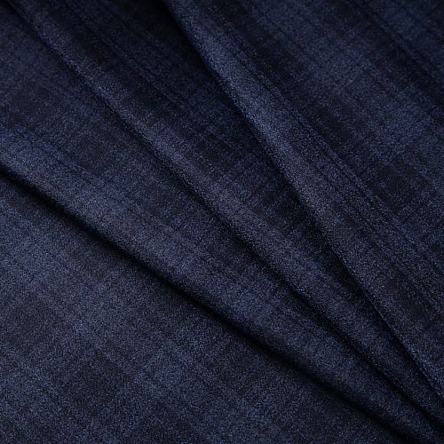 Шерсть костюмная 025-19944 черно-серый клетка