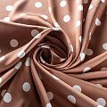 Шелк синтетический 065-01331 светло-коричневый принтованный