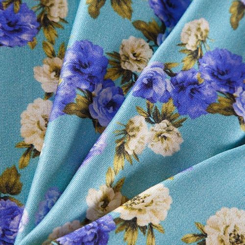 Шерсть-шелк 066-12338 голубой принтованный