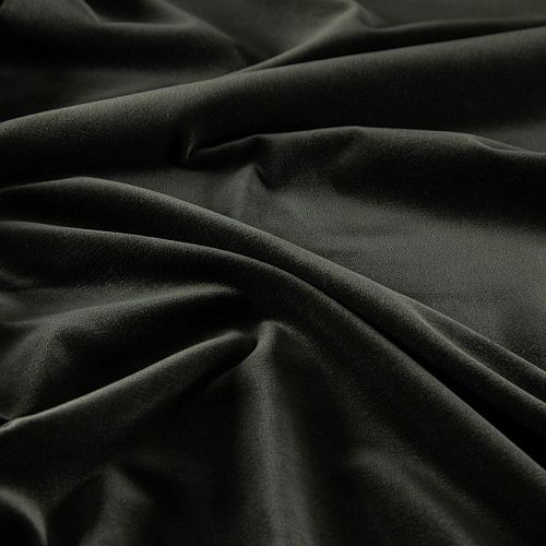 Бархат хлопковый 002-20034 серо-зеленый хаки