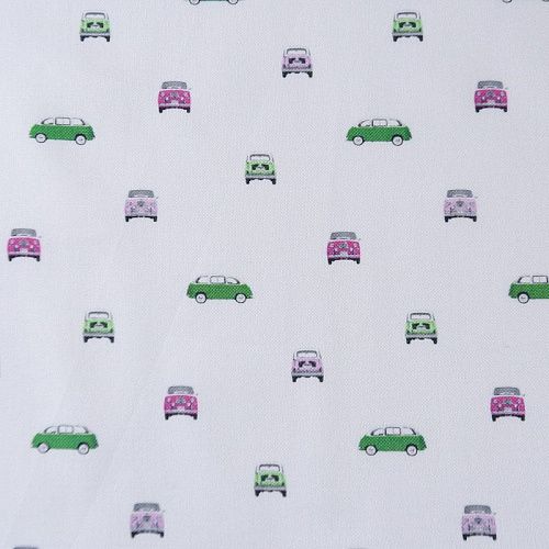 Хлопок плательно-рубашечный 049-12068 белый принтованный