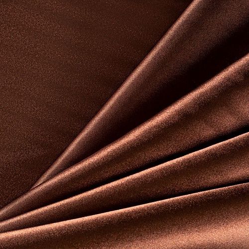 Креп-сатин К33-861 шоколадный однотонный