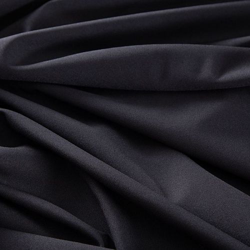 Ткань костюмная стрейч 025-20766 черный однотонный